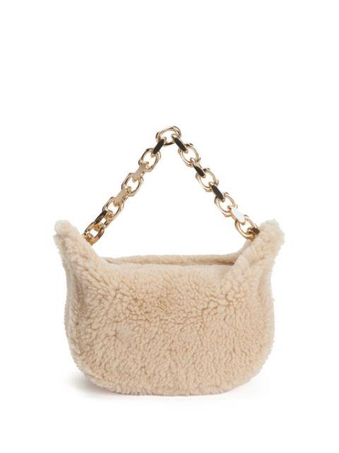 small shearling eyelet bag by FABIANA FILIPPI