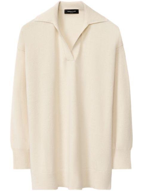 split-neck sweater by FABIANA FILIPPI
