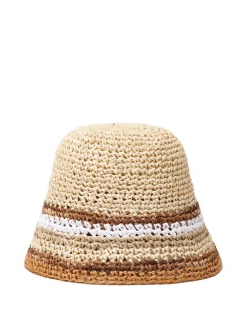 striped bucket hat by FABIANA FILIPPI