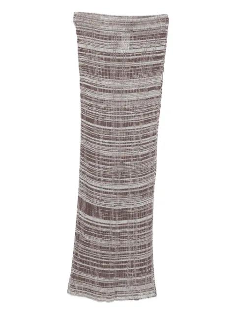 striped ribbed maxi skirt by FABIANA FILIPPI