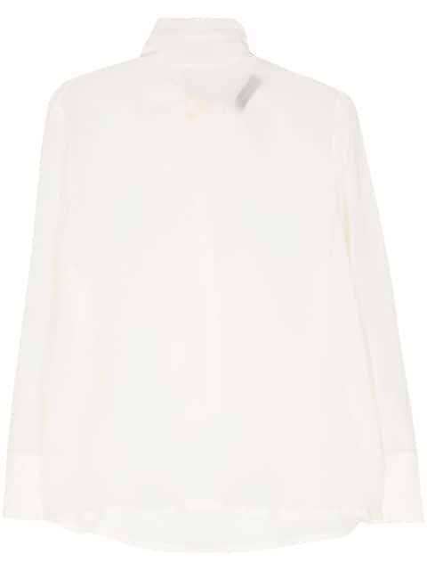 tied-neck sheer blouse by FABIANA FILIPPI