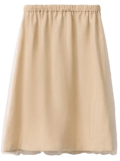 tulle-overlay midi skirt by FABIANA FILIPPI