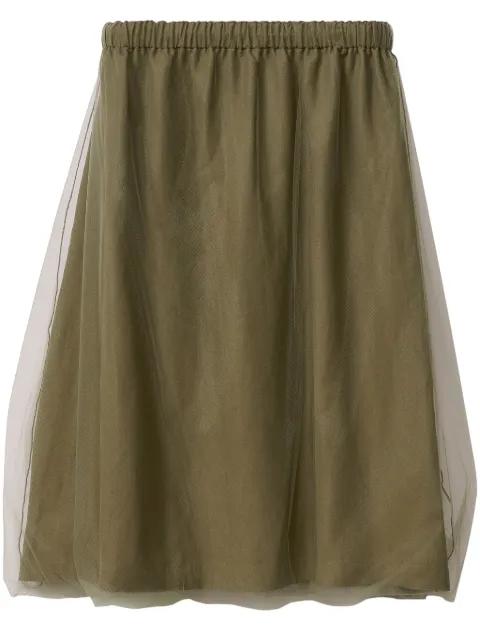 tulle-overlay midi skirt by FABIANA FILIPPI