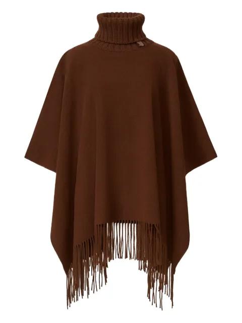 turtleneck fringe poncho by FABIANA FILIPPI