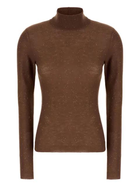 turtleneck sequin-embellished sweater by FABIANA FILIPPI