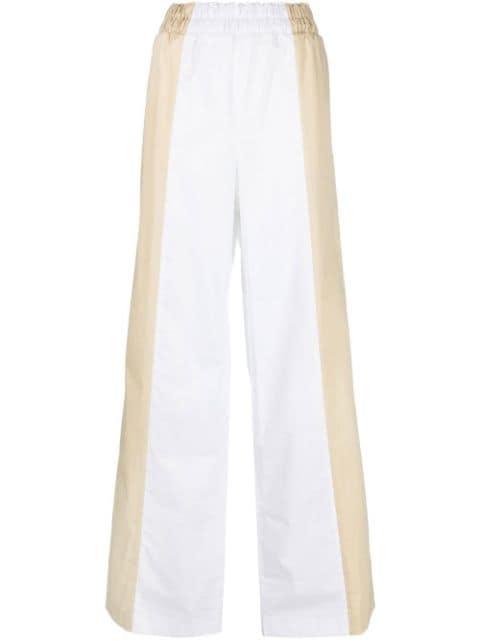 two-tone wide-leg trousers by FABIANA FILIPPI
