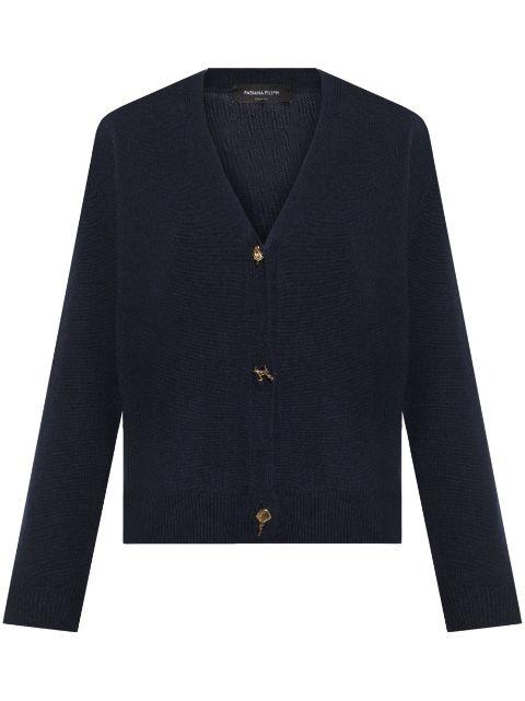 v-neck cashmere cardigan by FABIANA FILIPPI