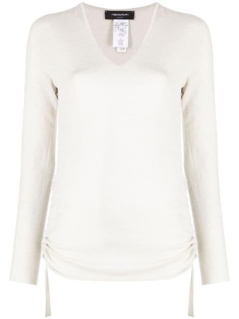 v-neck knitted jumper by FABIANA FILIPPI
