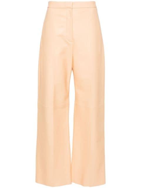 wide-leg leather trousers by FABIANA FILIPPI