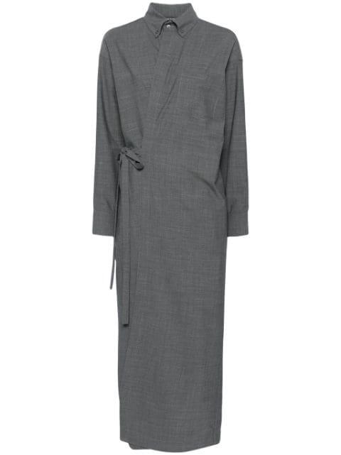 wrap maxi dress by FABIANA FILIPPI