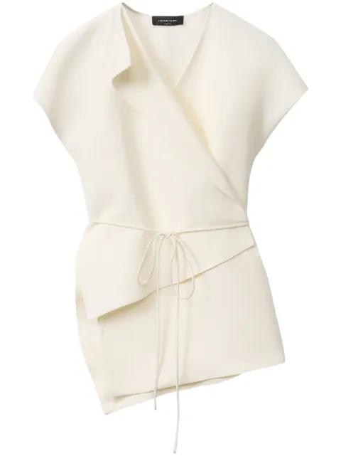wrap-style blouse by FABIANA FILIPPI