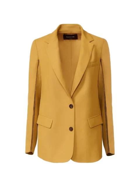 zip detail blazer by FABIANA FILIPPI