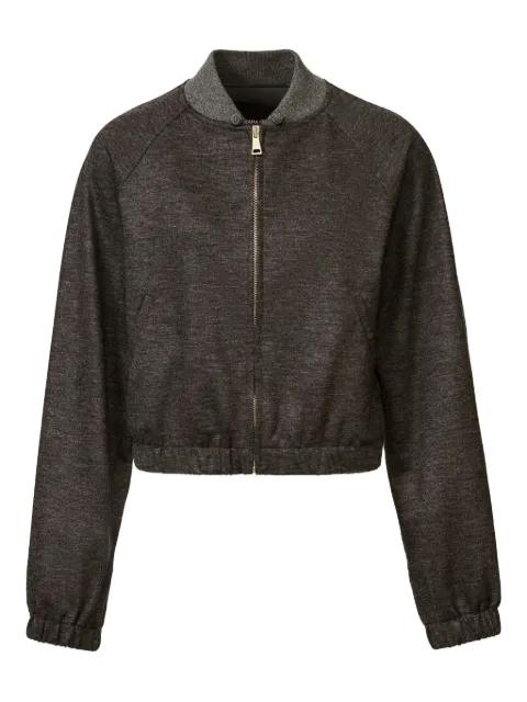 zip-front cropped bomber jacket by FABIANA FILIPPI