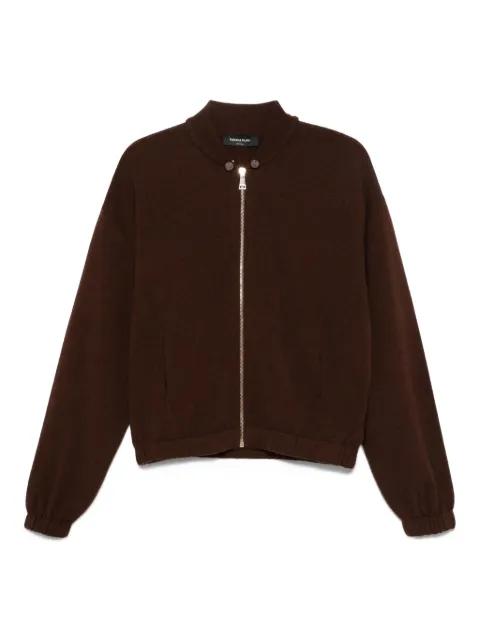 zip-front ribbed-knit cardigan by FABIANA FILIPPI