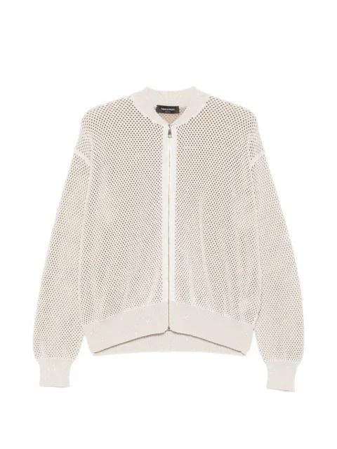 zip net cardigan by FABIANA FILIPPI