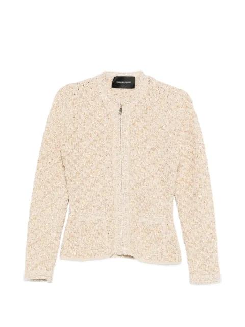 zip-up fitted jacket by FABIANA FILIPPI