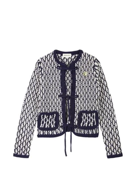 Balou tie-fastening cardigan by FABIENNE CHAPOT