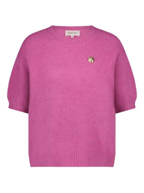 logo-embroidered top by FABIENNE CHAPOT