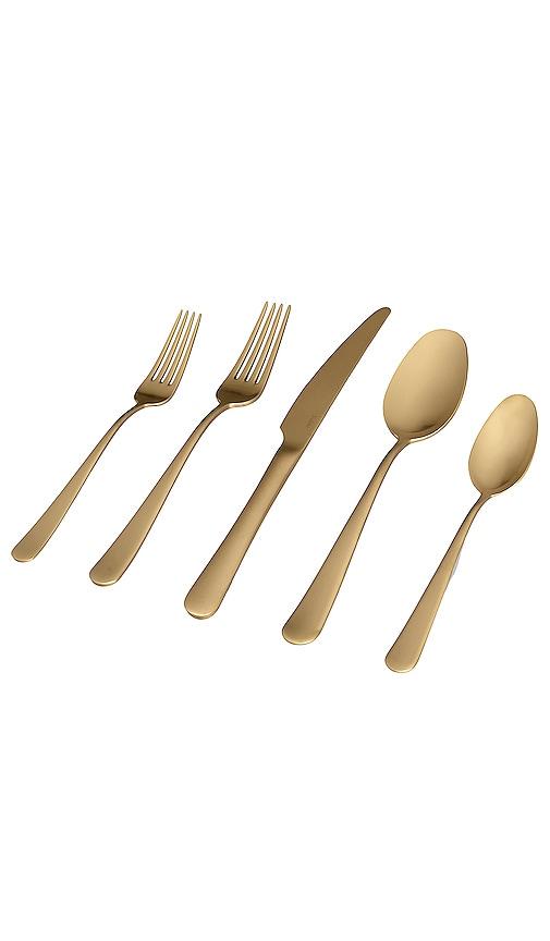 Fable Flatware Set in Metallic Gold by FABLE
