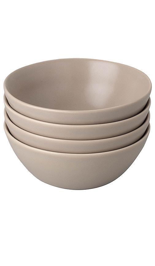 Fable The Breakfast Bowls Set of 4 in Taupe by FABLE
