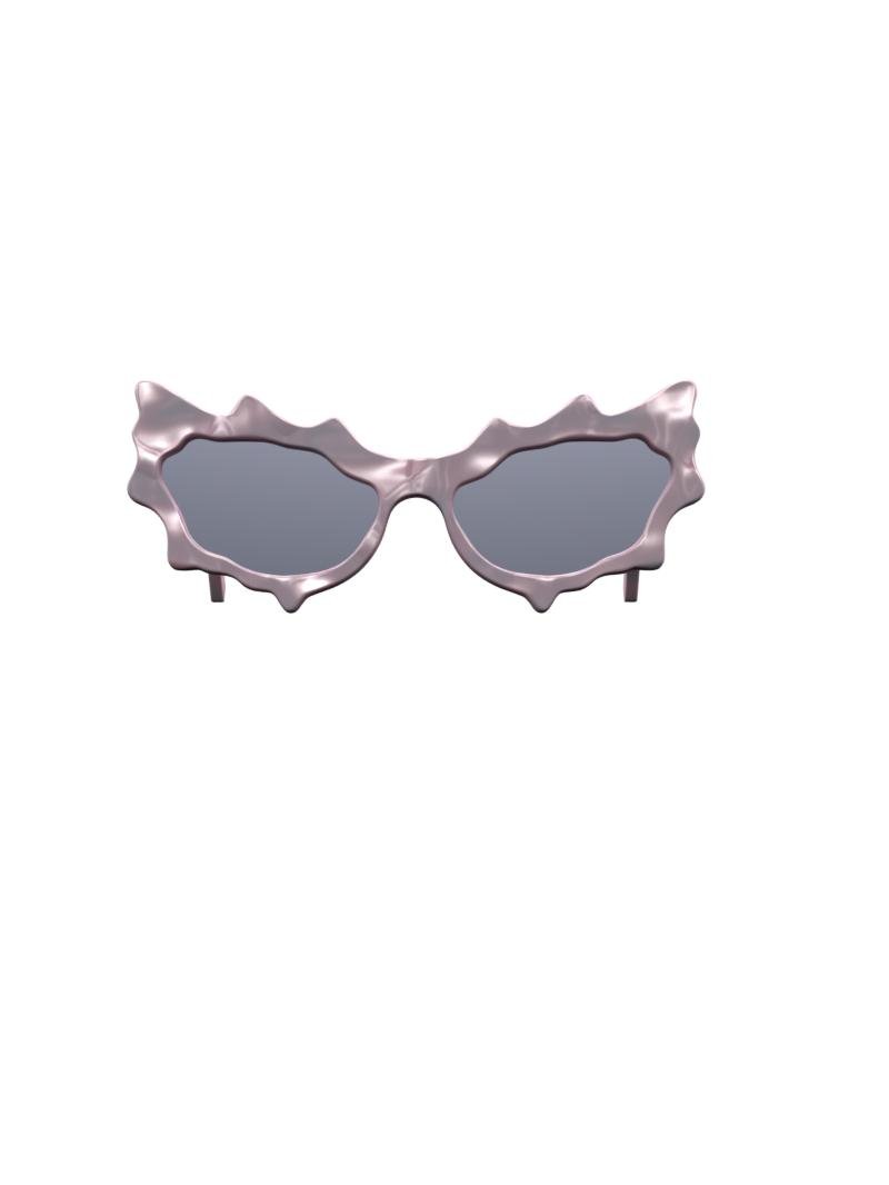 Florentina Leitner: Baby Pink Spike Sunglasses by FABRIX