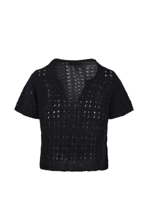 V-neck knit top by FABRIZIO DEL CARLO