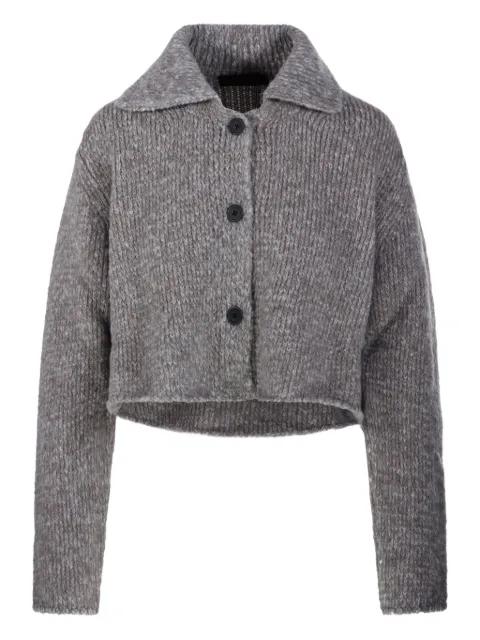 button-fastening cardigan by FABRIZIO DEL CARLO