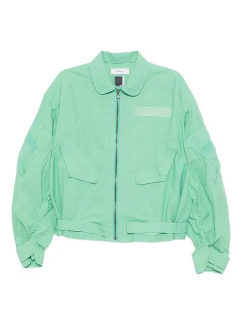 collared pilot jacket by FACETASM