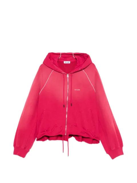 contrast-stitch drawstring hoodie by FACON JACMIN