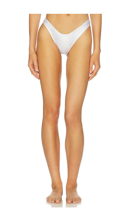 FAE Elsa Bikini Bottom in Metallic Silver by FAE
