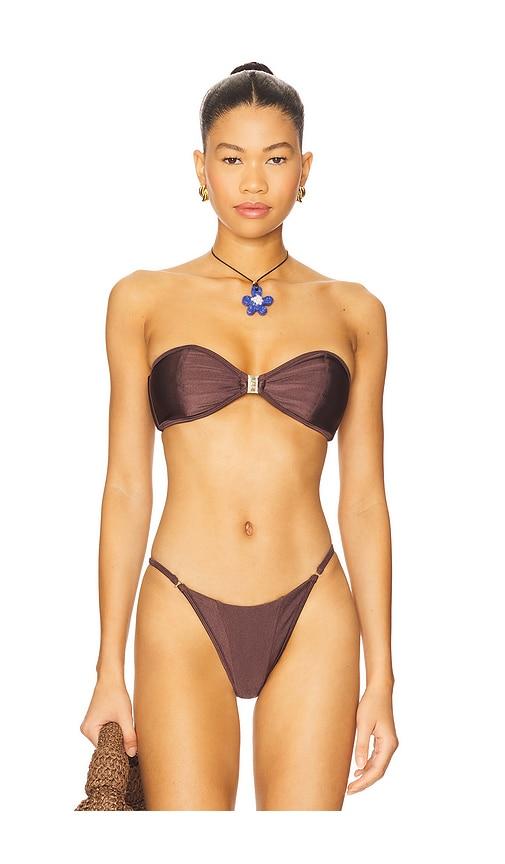 FAE Tallara Bikini Top in Chocolate by FAE