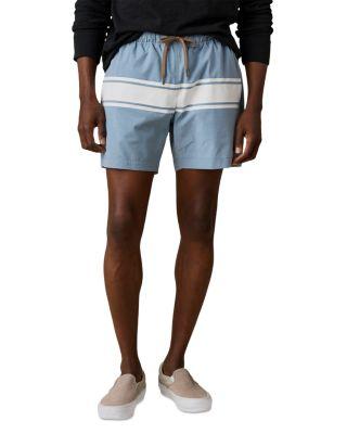 All Day Classic Fit 6" Bold Stripe Swim Trunks by FAHERTY