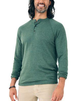 Cloud Long Sleeve Henley by FAHERTY