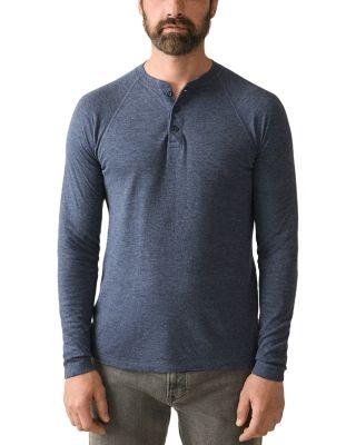Cloud Long Sleeve Henley by FAHERTY
