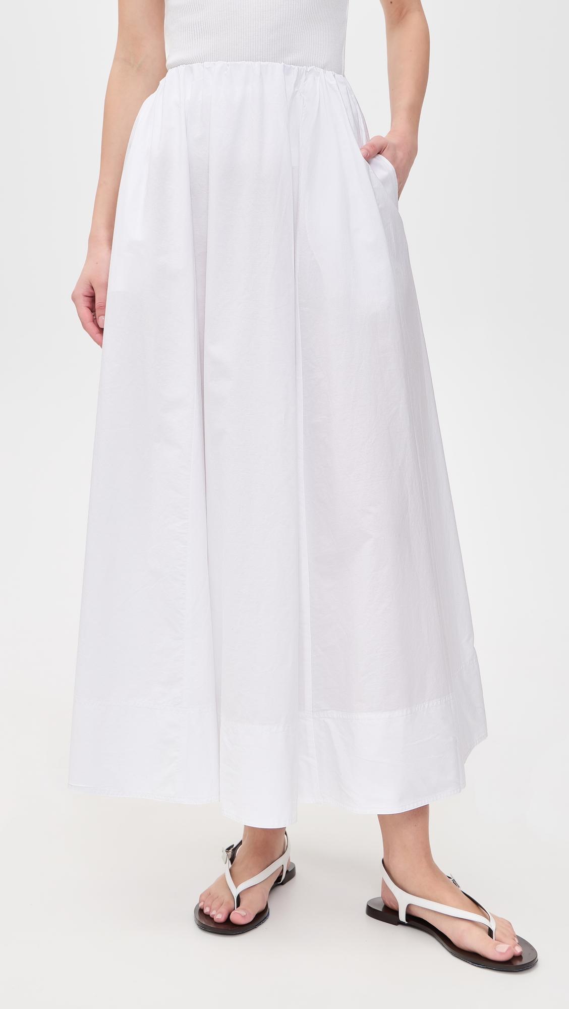 Coastal Poplin Nera Skirt by FAHERTY