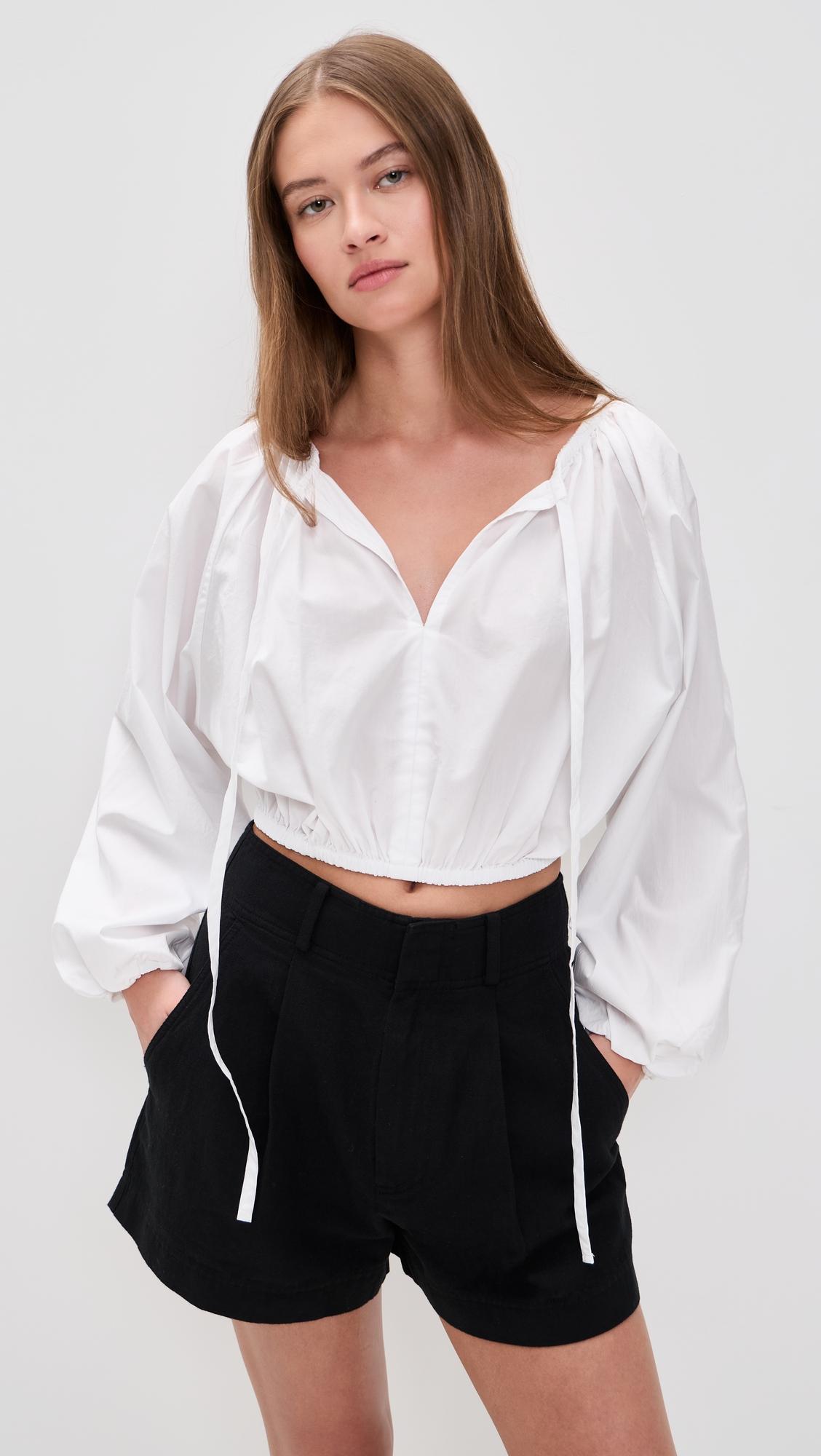 Coastal Poplin Nera Top by FAHERTY