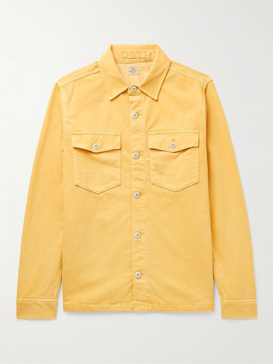 Cotton-Jersey Shirt Jacket by FAHERTY