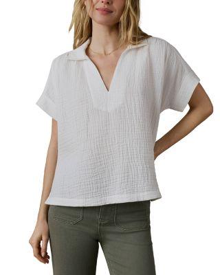 Dune Cotton Gauze Zoe Top by FAHERTY
