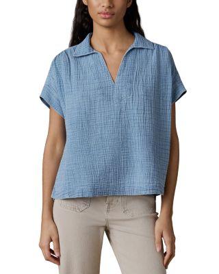 Dune Cotton Gauze Zoe Top by FAHERTY