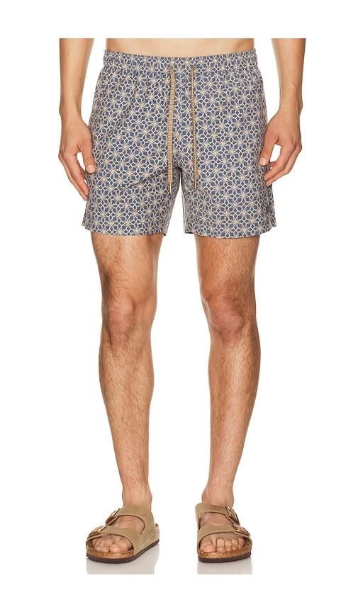 Faherty All Day 6 Swimtrunks in Blue by FAHERTY