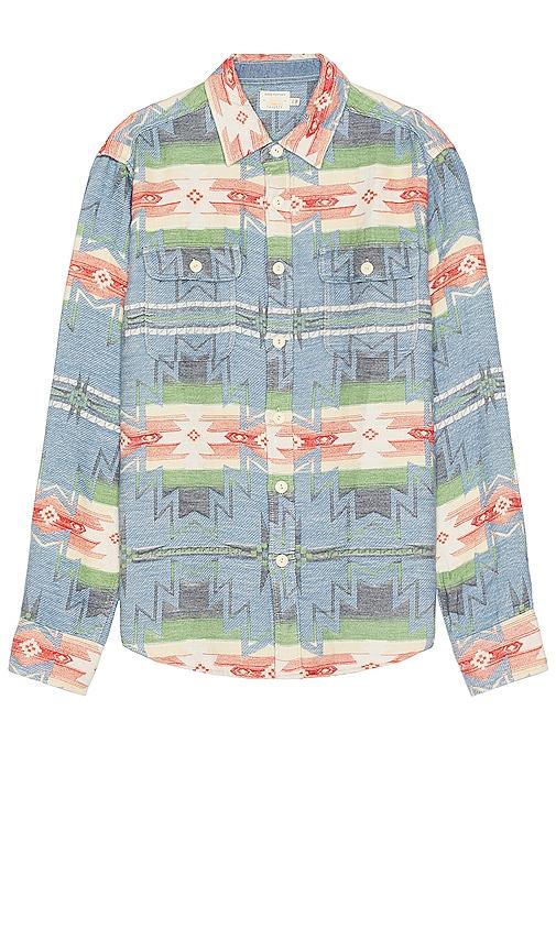 Faherty Canyon Overshirt in Blue by FAHERTY