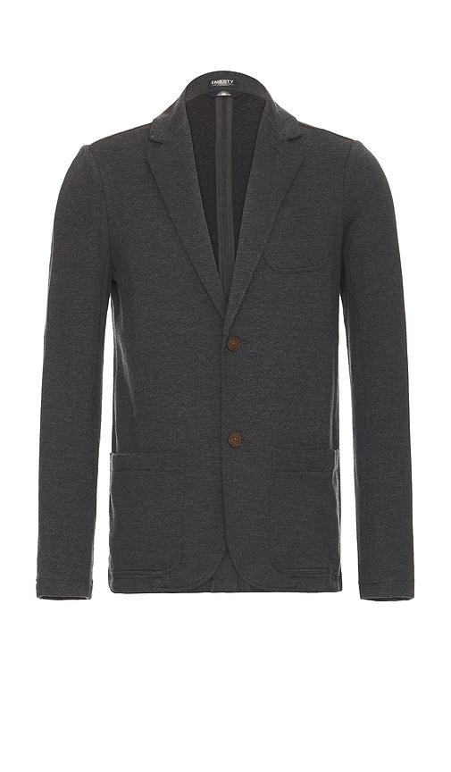 Faherty Inlet Knit Blazer in Grey by FAHERTY