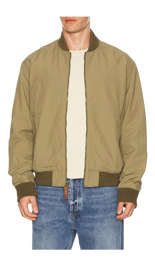 Faherty Military Bomber Jacket in Olive by FAHERTY