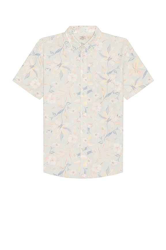 Faherty Short Sleeve Breeze Shirt in White by FAHERTY Faherty Short Sleeve Breeze Shirt in White by FAHERTY