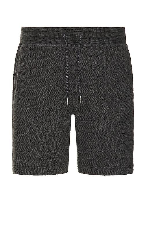 Faherty Whitewater Sweatshort in Black by FAHERTY