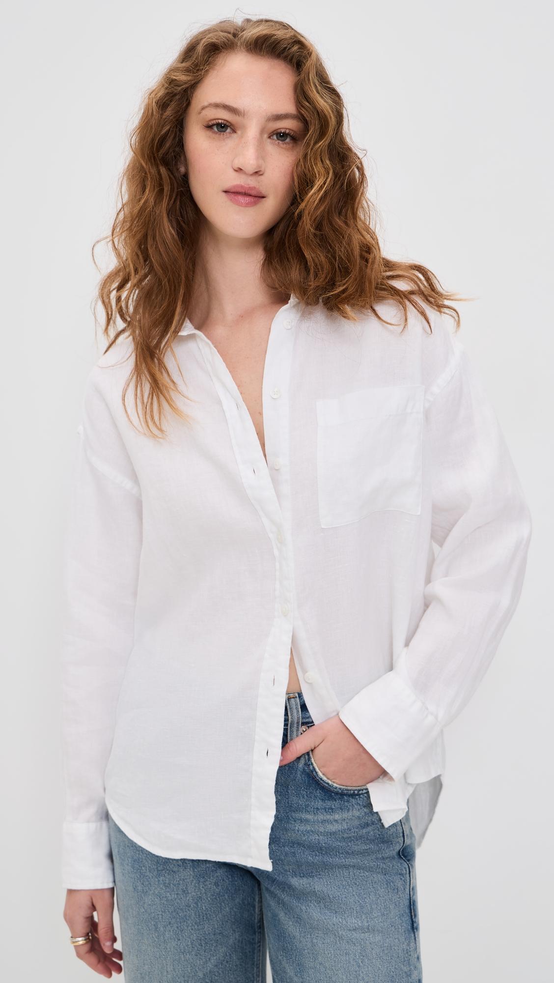 Laguna Linen Relaxed Shirt by FAHERTY