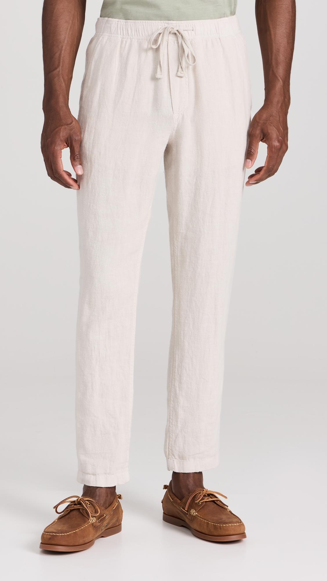 Linen Drawstring Pants by FAHERTY