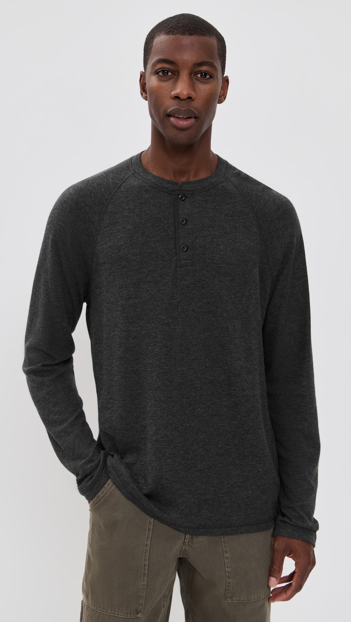 Long Sleeve Cloud Henley by FAHERTY