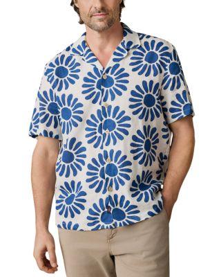Relaxed Fit Sun Pattern Shirt by FAHERTY