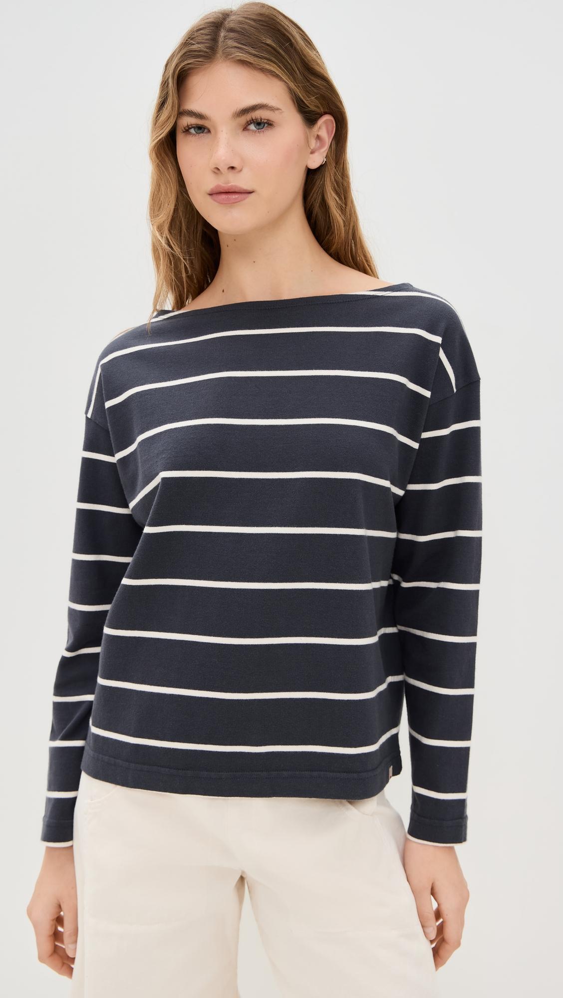 Sport Jersey Boatneck Top by FAHERTY